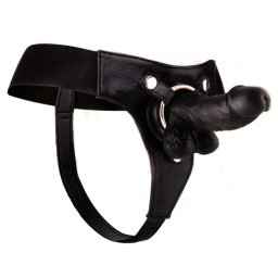 Strap On Realista de Couro Ouch! 6 Polegadas Preto