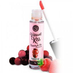 Lip Gloss de Pastilha de Morango Vibrant Kiss (6 g)