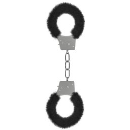 Algemas C/ Peluche Beginner's Furry Handcuffs Pretas