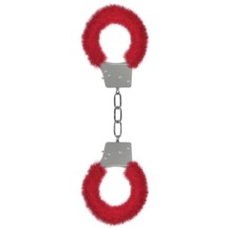 Algemas C/ Peluche Beginner's Furry Handcuffs Vermelhas