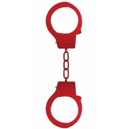 Algemas em Metal Beginner's Hancuffs Vermelhas