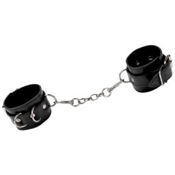 Algemas Ouch! Leather Hancuffs Pretas