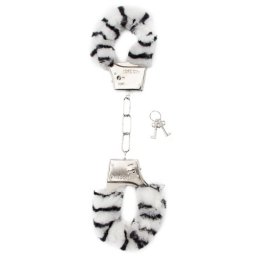 Algemas C/ Peluche Furry Handcuffs Zebra
