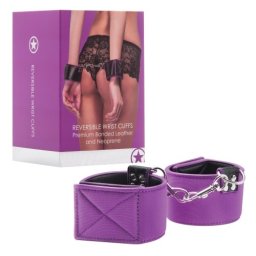 Algemas Ouch! Reversible Wrist Cuffs Roxas e Pretas