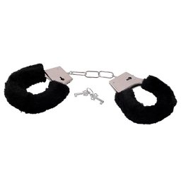 Algemas C/ Peluche BestSeller Furry Handcuffs Pretas