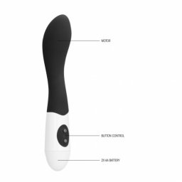 Vibrador em Silicone Bend Gc Preto