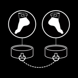 Algemas P/ Tornozelos Fetish Submissive Ankle Cuffs