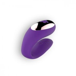Vibrador Para Casal Recarregável C/ Comando Roxo Toyz4Lovers