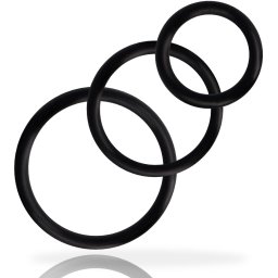 Conjunto de 3 Anéis Rings Set For Penis Addicted Toys