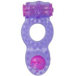 Anel Vibratório Casual Love Vibrating Double Pleasure Púrpura