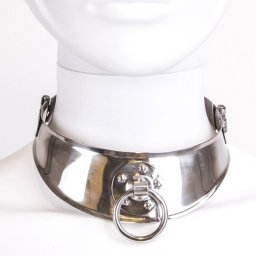 Colar Metal Hard Restricted Collar and Ring
