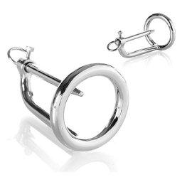 Anel Para Glande e Uretra Metal Hard Chastity