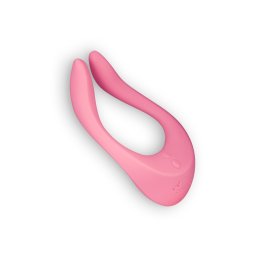 Vibrador Recarregável Partner Multifun 2 C/ Carregador Usb Rosa