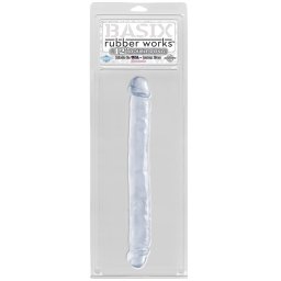 Dildo Duplo Basix Rubber Works 34cm Transparente