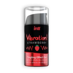 Vibrador Liquido Estimulante Unisexo Comestível Intt Vibration! Morango (15 ml)