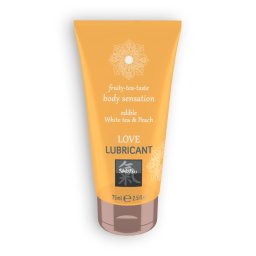 Lubrificante Comestível Shiatsu Fruity Tea Body Sensation Chá Branco & Pêssego (75 ml)