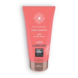 Lubrificante Comestível Shiatsu Berry Boost Taste Body Sensation Acerola & Cereja (75 ml)