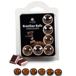 Bolinhas Explosivas Comestíveis Chocolate (6 Un)