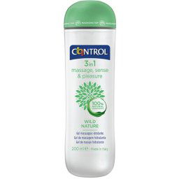 Gel de Massagem Estimulante Control 3 em 1 Massage, Sense & Pleasure Wild Nature (200 ml)