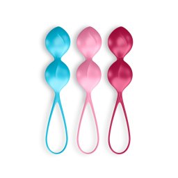 Conjunto de 3 Bolas Ben-Wa V Balls Satisfyer Coloridas