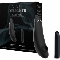 Estimulador Clítoris Recarregável We Vibe Tango Womanizer Premium Silver Delights Collection