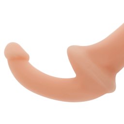 Dildo Duplo Strapless Strap On Addicted Toys Pele Branca