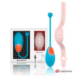 Ovo Vibratório Recarregável WearWatch WatchMe Wireless Azul & Coral