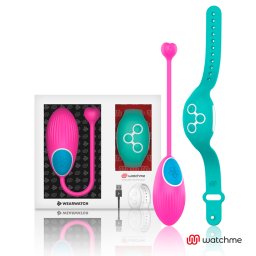 Ovo Vibratório Recarregável WearWatch WatchMe Wireless Fuchsia & Aquamarine