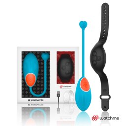 Ovo Vibratório Recarregável WearWatch WatchMe Wireless Azul & Jet Black