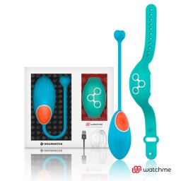 Ovo Vibratório Recarregável WearWatch WatchMe Wireless Azul & Aquamarine