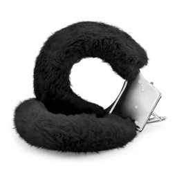 Algemas de Peluche Love Cuffs Crushious Pretas