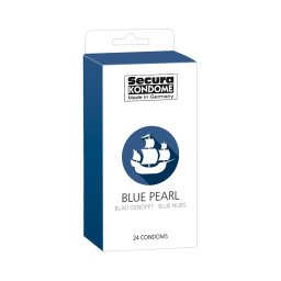 Preservativos Secura Blue Pearl (24 Un)