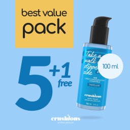 Pack 5 Lubrificantes à Base de Água Crushious (5 X 100 ml) + 1 Grátis