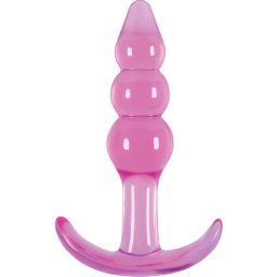 Plug Anal Jelly Rancher Ripple T-Plug Rosa