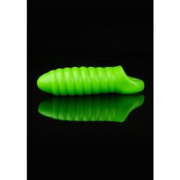 Manga Swirl Thick Stretchy Penis Sleeve 6.3" Ouch! Glow in The Dark
