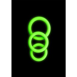 3 Anéis Ouch! Glow in The Dark