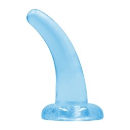 Dildo Crystal Clear Dildo C/ Sucção 5" II Real Rock Azul