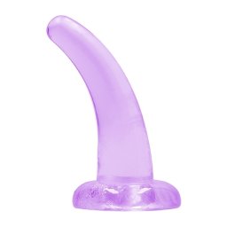 Dildo Crystal Clear Dildo C/ Sucção 5" II Real Rock Roxo