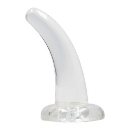Dildo Crystal Clear Dildo C/ Sucção 5" II Real Rock Transparente