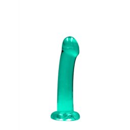 Dildo Crystal Clear Dildo C/ Sucção 7" II Real Rock Verde