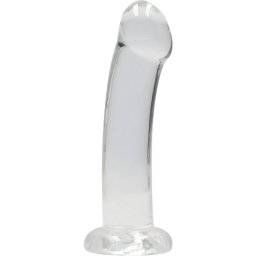 Dildo Crystal Clear Dildo C/ Sucção 7" II Real Rock Transparente