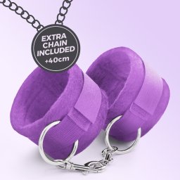 Algemas de Velcro Touch Love C/ Corrente de 40cm Extra Crushious Roxo