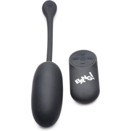 Ovo Vibratório Recarregável Bang! Plush Egg 28X Preto