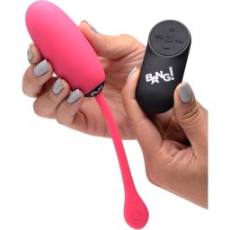 Ovo Vibratório Recarregável Bang! Plush Egg 28X Rosa
