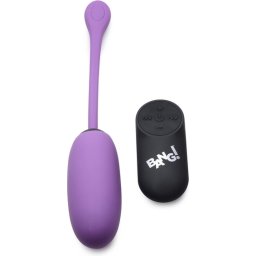 Ovo Vibratório Recarregável Bang! Plush Egg 28X Roxo