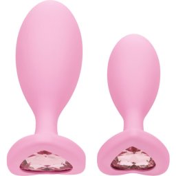 Conjunto Plugs Anais Calexotics First Time Crystal Booty Duo Rosa