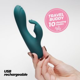 Mini Vibrador Recarregável Coelho Lola Crushious Verde