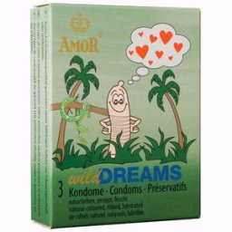 Preservativos Amor Wild Dreams Estriados (3 Un)