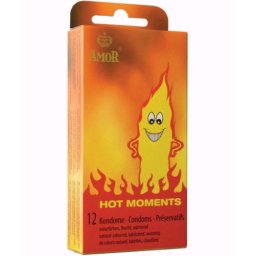 Preservativos Amor Hot Moments Efeito Quente (12 Un)