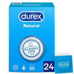 Preservativos Durex® Natural Plus (24 Un)